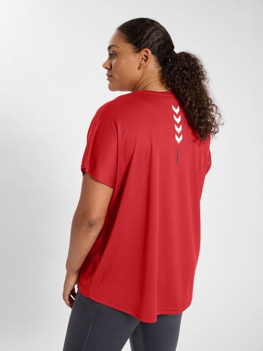 Elektrisk Nøjagtig ven hummel TE CURVY LOOSE T-SHIRT PLUS - AMERICAN BEAUTY | hummel.dk