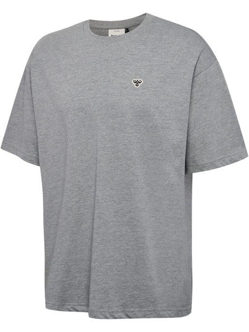 hmlLOOSE T-SHIRT BEE S/S, GREY MELANGE, packshot