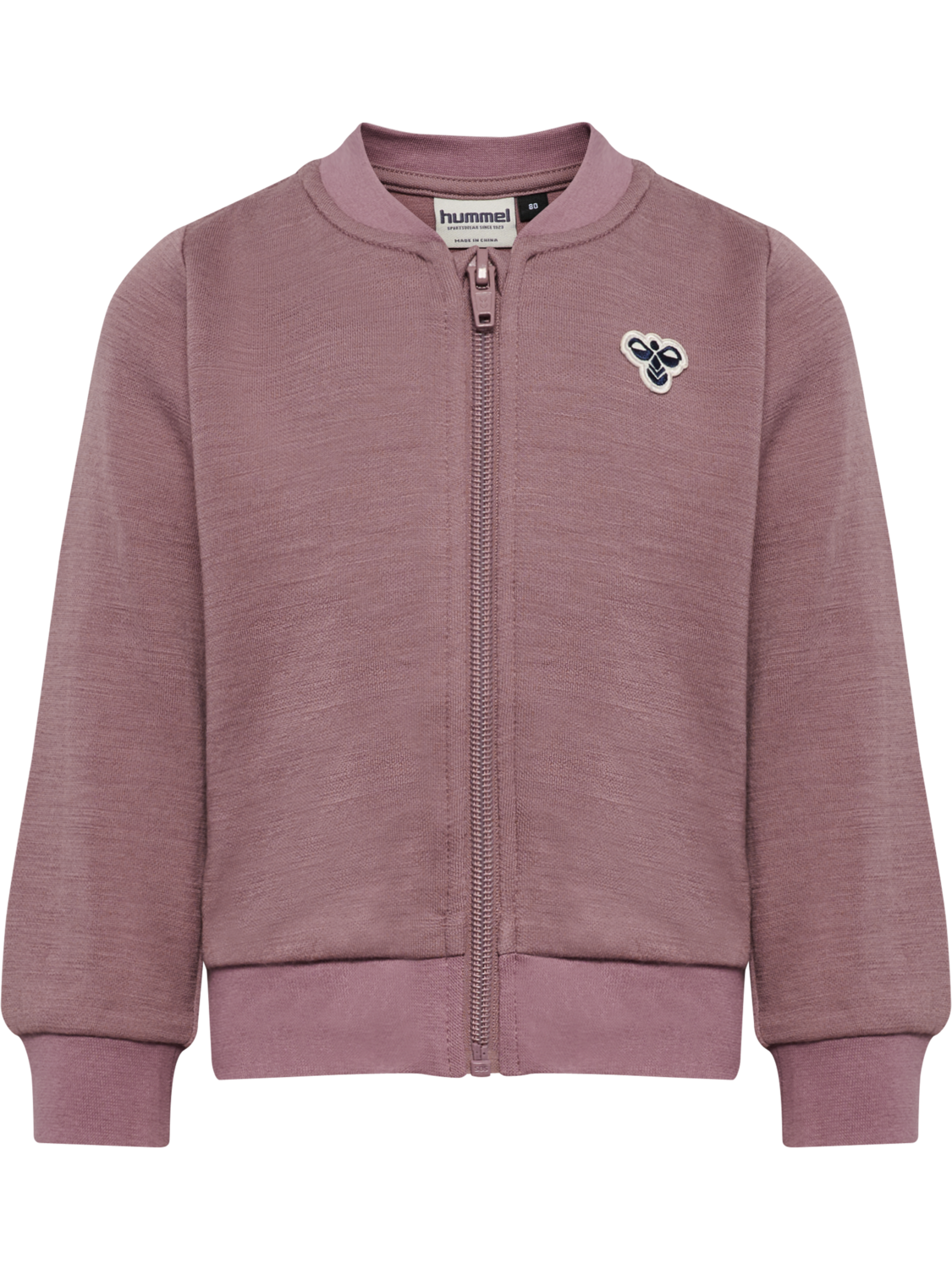 hmlMINI WOOL ZIP JACKET BEE, TWILIGHT MAUVE, packshot