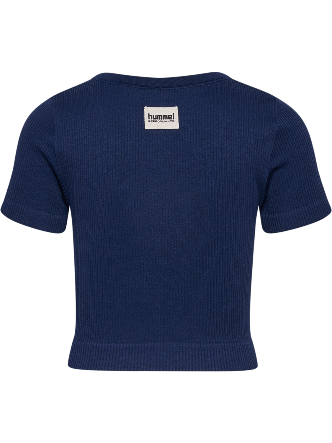 hmlJR SEAMLESS RIB T-SHIRT S/S, BLACK IRIS, packshot