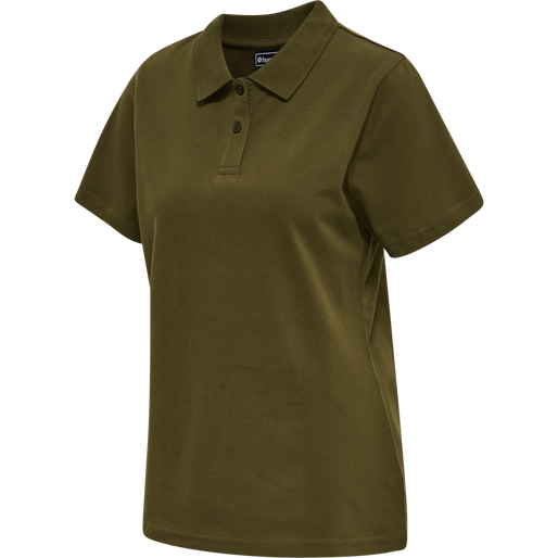 hmlRED CLASSIC POLO WOMAN, DARK OLIVE, packshot