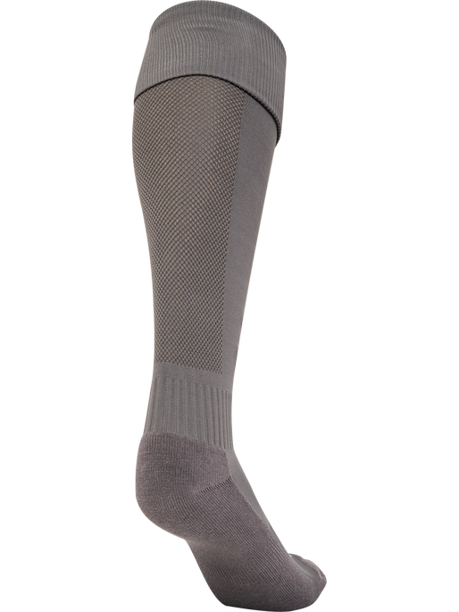 hmlESSENTIAL FOOTBALL SOCKS, STEEL GRAY/WHITE, packshot