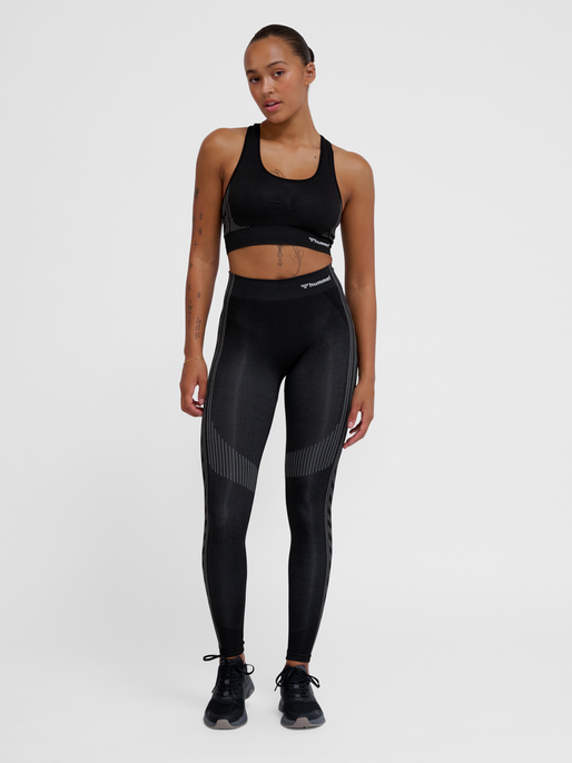 hmlMT SHAPING SEAMLESS MW TIGHTS, BLACK, model