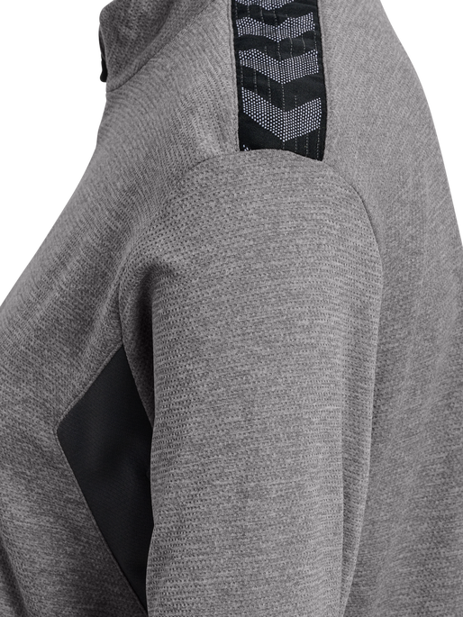 hmlAUTHENTIC PL ZIP JACKET WOMAN, GREY MELANGE, packshot