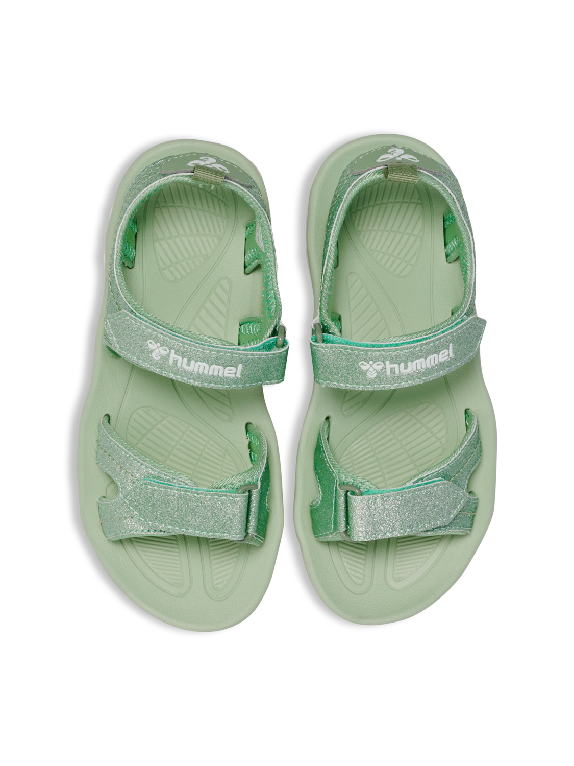SANDAL GLITTER JR, FROSTY GREEN, packshot