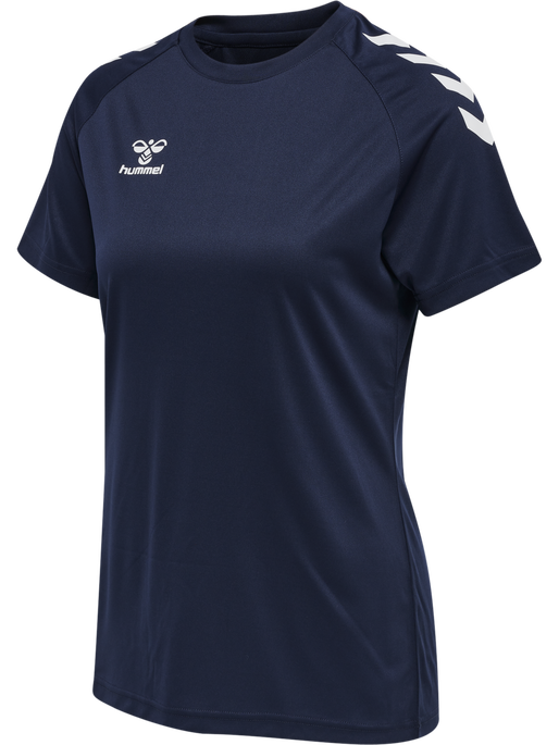 hmlCORE XK CORE POLY TEE  S/S WOMAN, MARINE, packshot