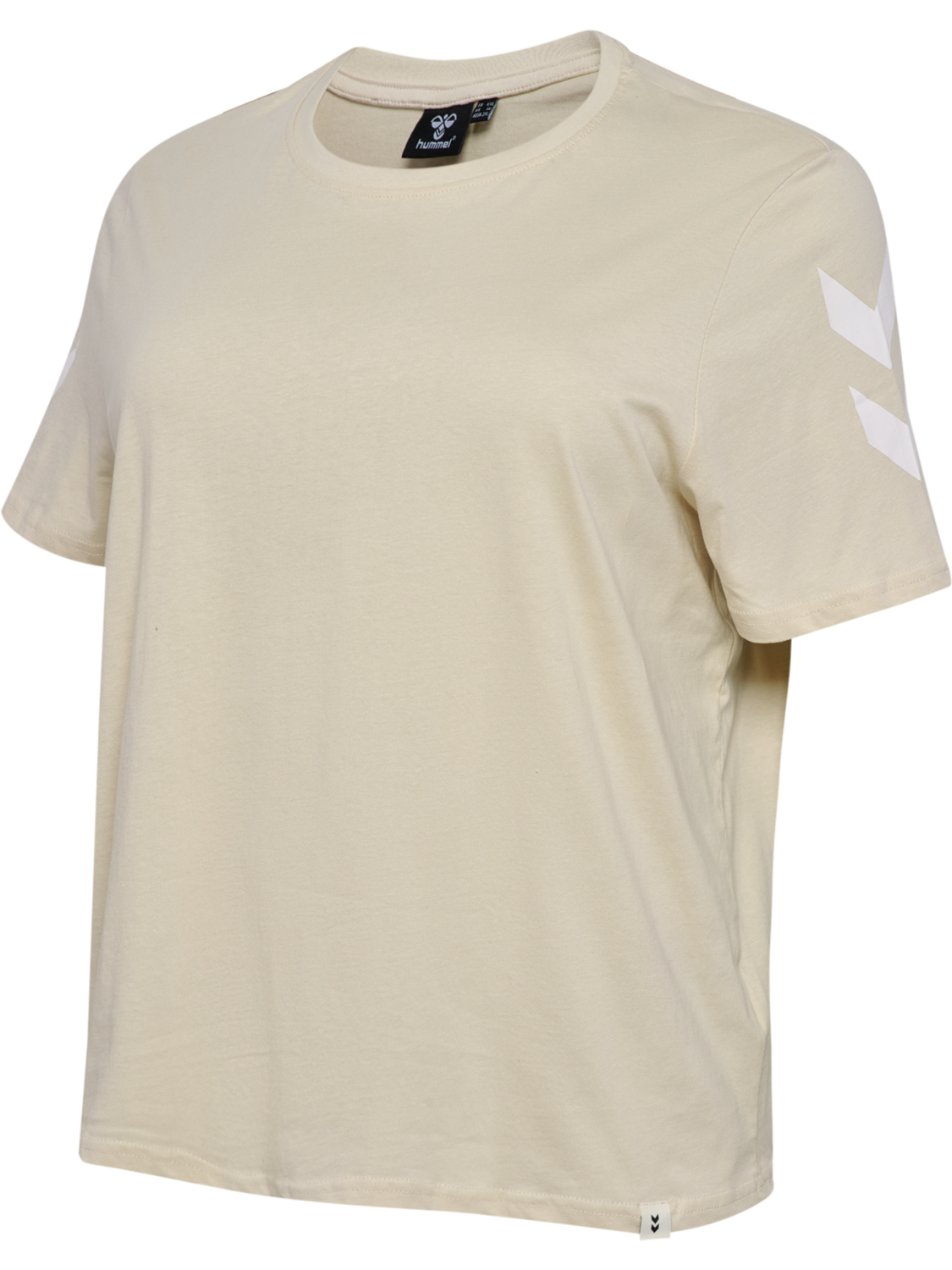 hmlLEGACY WO CHEVRON T-SHIRT PLUS, PUMICE STONE, packshot