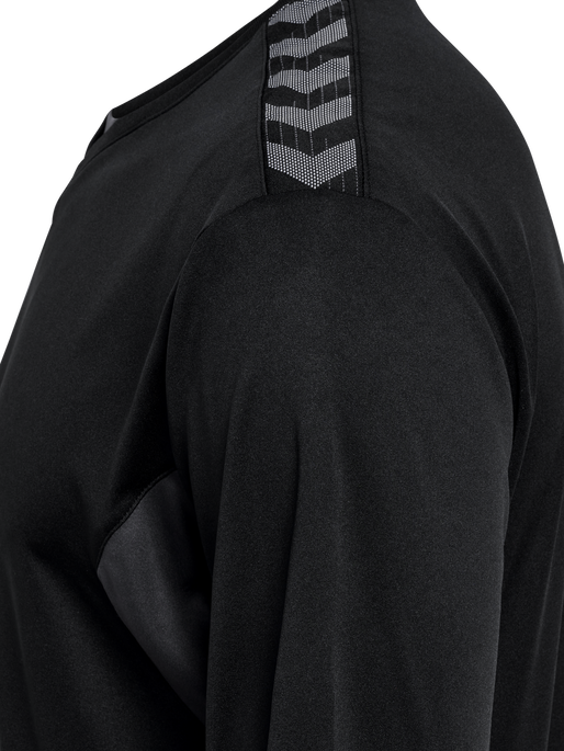 hmlAUTHENTIC PL JERSEY L/S, BLACK, packshot