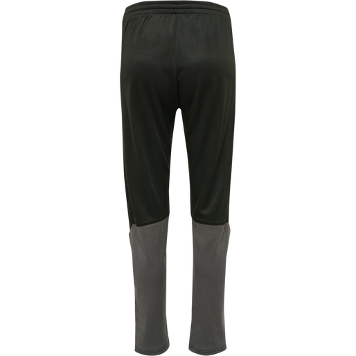 hmlONGRID POLY PANTS WO, JET BLACK/FORGED IRON, packshot