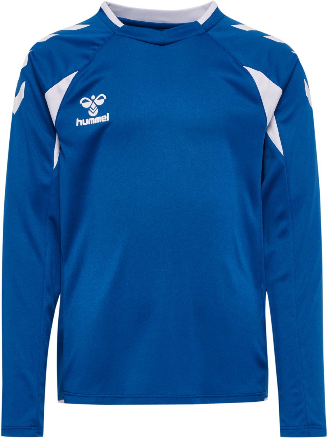 hmlCORE 2.0 JERSEY L/S KIDS, TRUE BLUE/WHITE, packshot