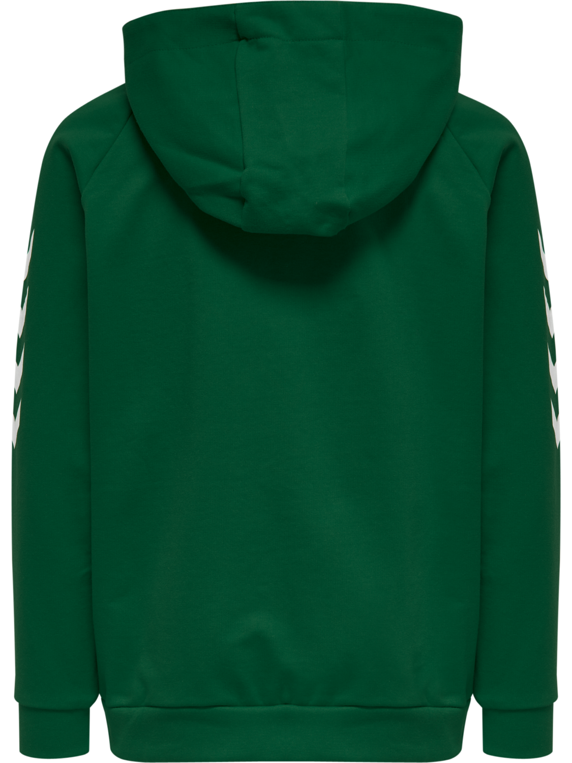 HUMMEL GO KIDS COTTON ZIP HOODIE, EVERGREEN, packshot