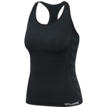 hmlCLEA SEAMLESS TOP, BLACK MELANGE hmlCLEA SEAMLESS TOP, BLACK MELANGE, packshot