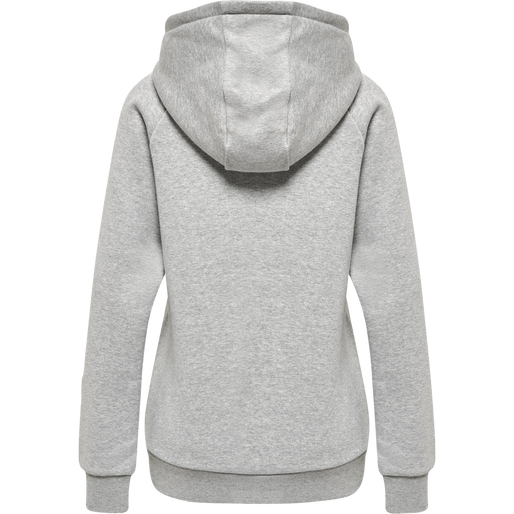 hmlRED HEAVY HOODIE WOMAN, GREY MELANGE, packshot