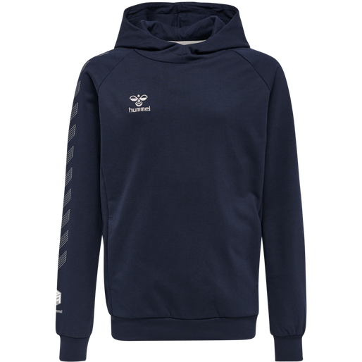 hmlMOVE GRID COTTON HOODIE KIDS, MARINE, packshot