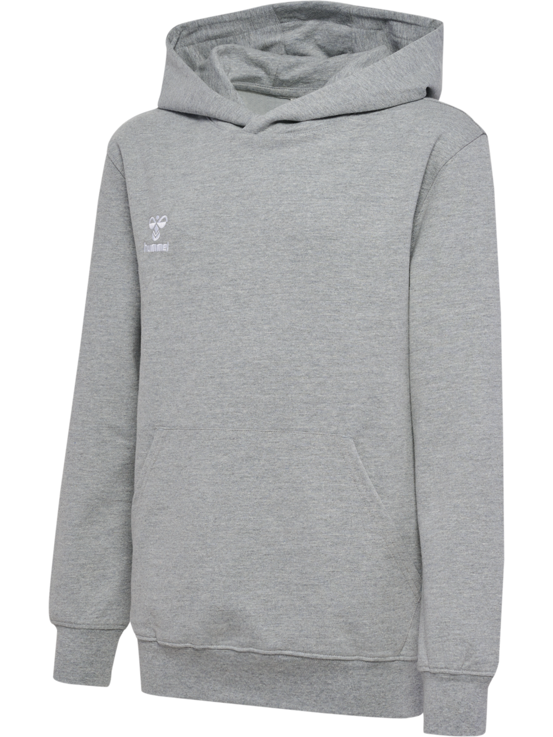 hmlGO 2.0 HOODIE KIDS, GREY MELANGE, packshot