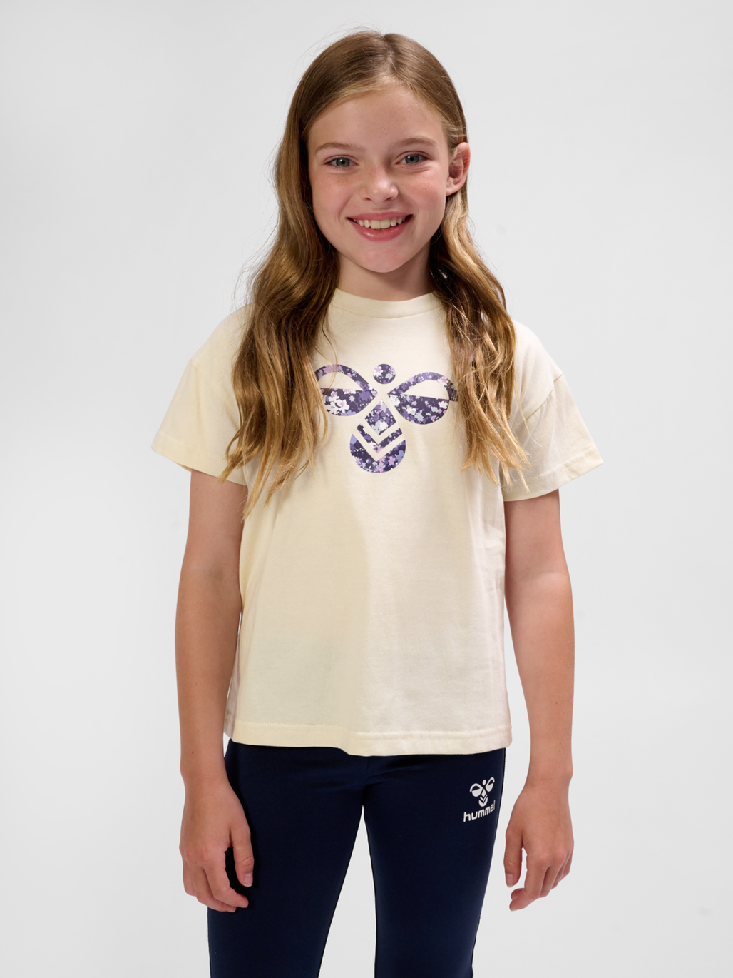 hmlLIBI T-SHIRT, WHITECAP GRAY, model