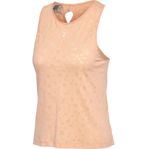 hmlMT IRIS BURNOUT TOP, ALMOST APRICOT, packshot