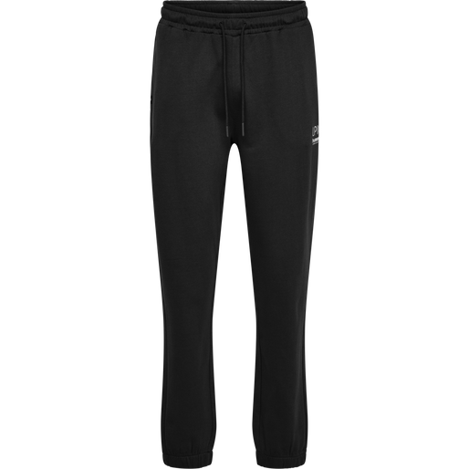 hmlLP10 LOOSE SWEATPANTS, BLACK, packshot