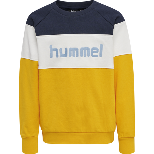 hmlCLAES SWEATSHIRT, SAFFRON, packshot