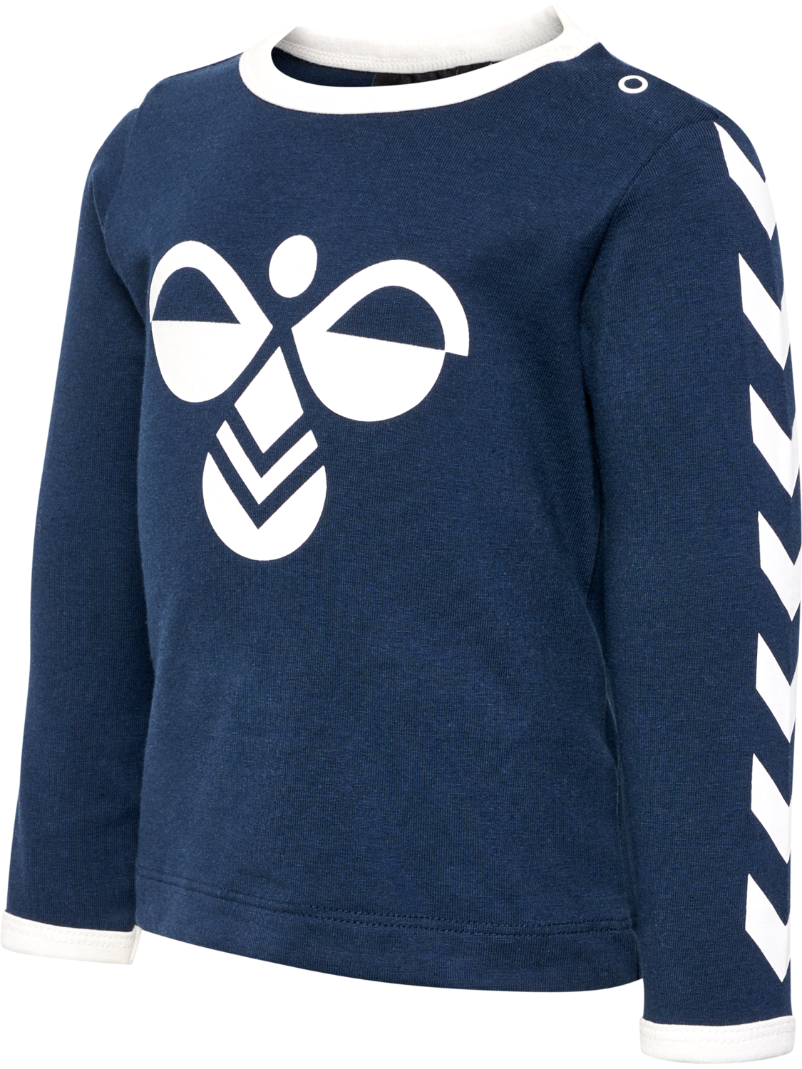 hmlFLIPPER T-SHIRT L/S 2-PACK, GREY MELANGE/BLUE NIGHTS, packshot