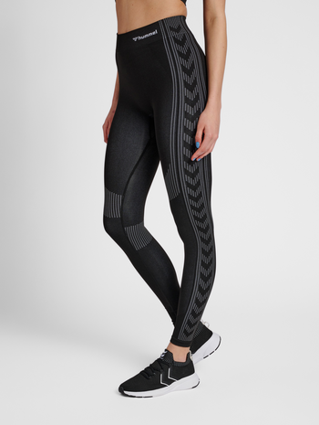 hmlMT SHAPING SEAMLESS MW TIGHTS, BLACK, model