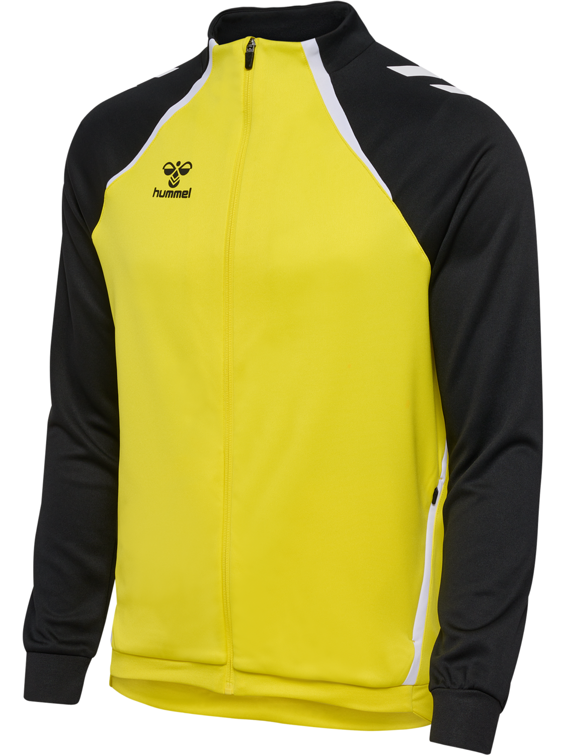hmlLEAD 2.0 TRACK ZIP JACKET, BLAZING YELLOW/BLACK, packshot
