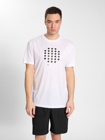 hmlCOURT T-SHIRT S/S, WHITE, model