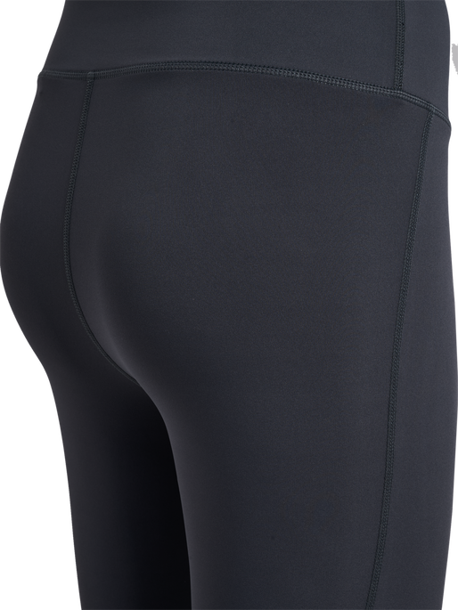 hmlPULSE HIGH WAIST TIGHTS, EBONY, packshot