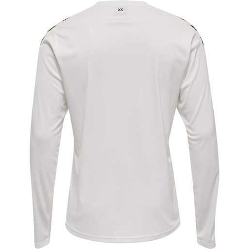 hmlCORE XK POLY JERSEY L/S, WHITE, packshot