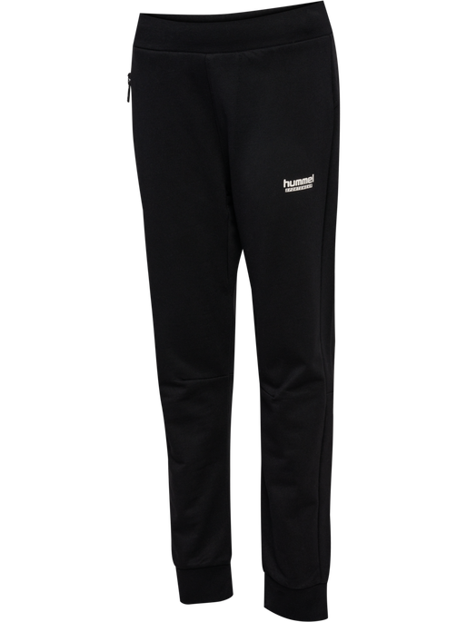 hmlJR REGULAR ADJ WAIST PANTS, BLACK, packshot