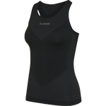 HUMMEL FIRST SEAMLESS TANK TOP W, BLACK HUMMEL FIRST SEAMLESS TANK TOP W, BLACK, packshot