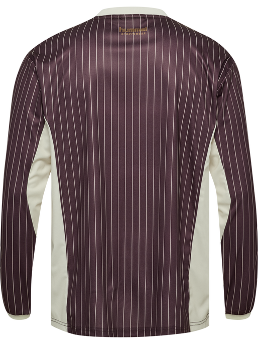 hmlLOOSE JERSEY LS STRIPE TOPSCORER, VINEYARD WINE hmlLOOSE JERSEY LS STRIPE TOPSCORER, VINEYARD WINE, packshot