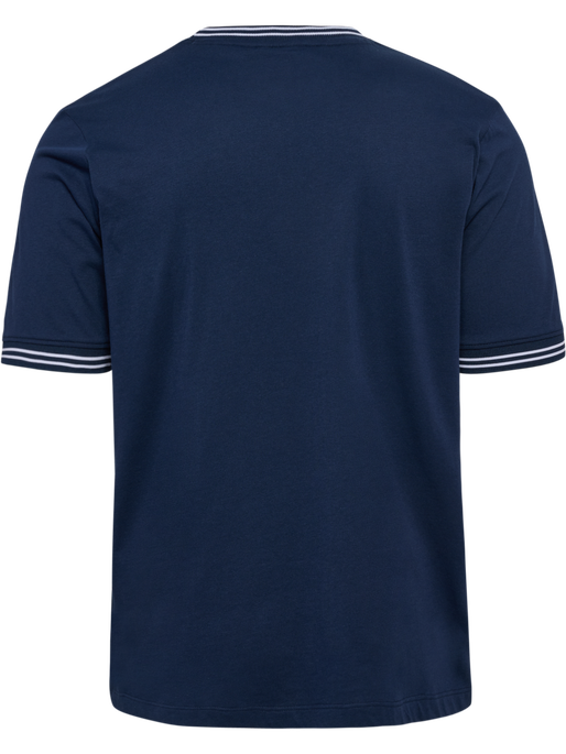 hmlPULSE RETRO T-SHIRT S/S, DRESS BLUES, packshot