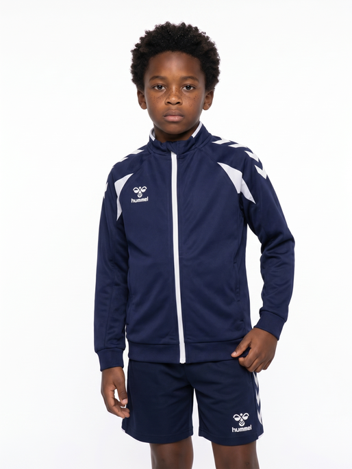 hmlCORE 2.0 TRACK ZIP JACKET KIDS, MARINE/WHITE, model