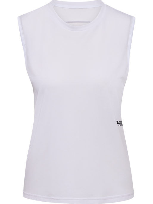 hmlPULSE WORKOUT W TANKTOP, WHITE, packshot