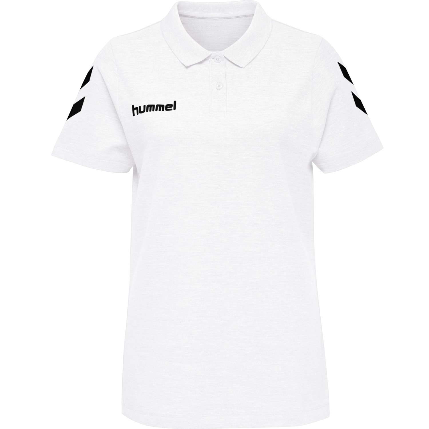 HUMMEL GO COTTON POLO WOMAN, WHITE, packshot