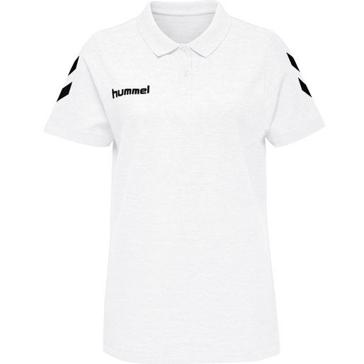 HMLGO COTTON POLO WOMAN, WHITE, packshot