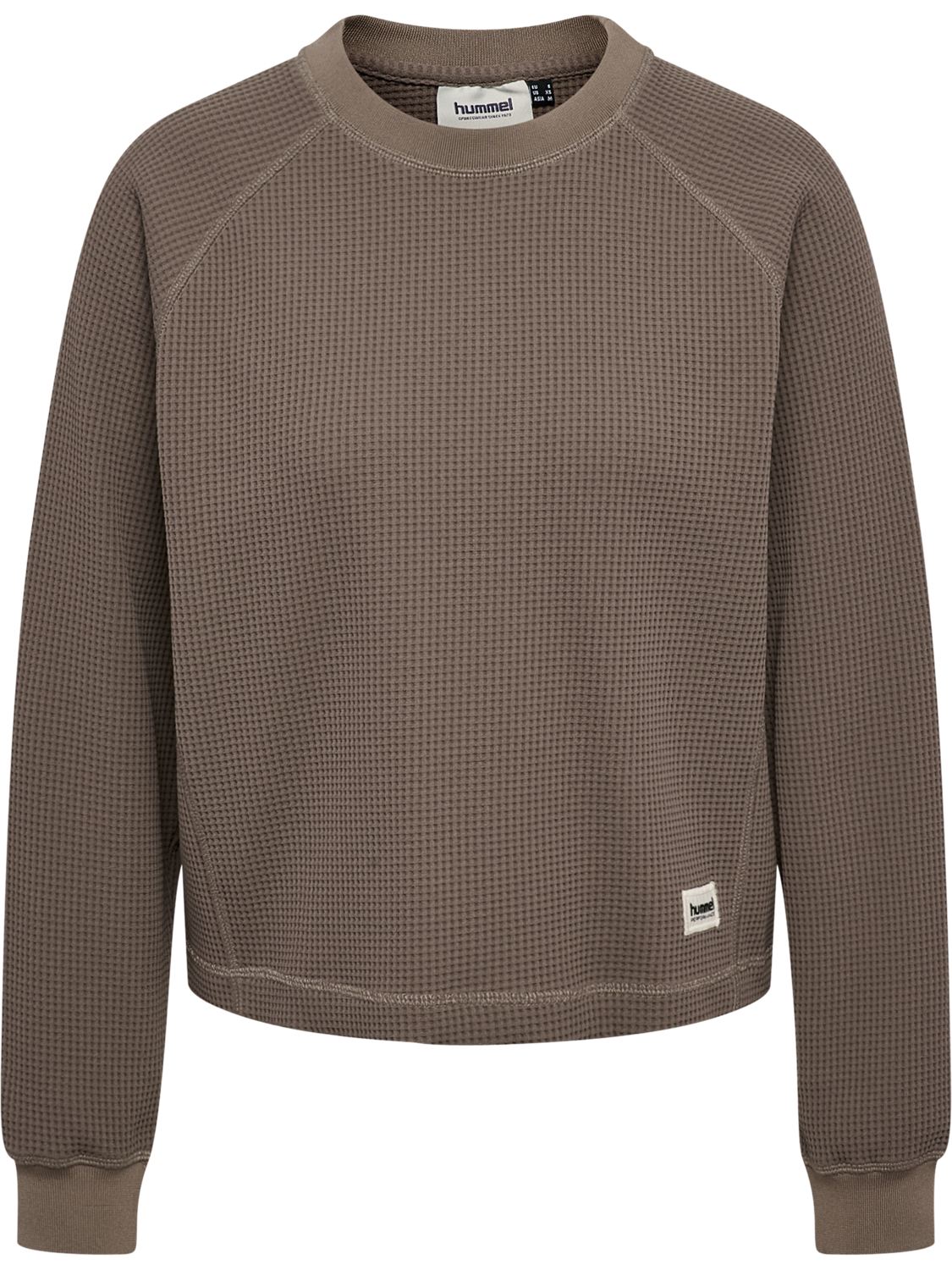 hmlSOFT WAFFLE W T-SHIRT L/S, FALCON, packshot