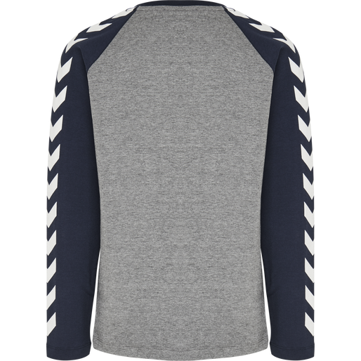 hmlBOYS T-SHIRT L/S, BLACK IRIS, packshot