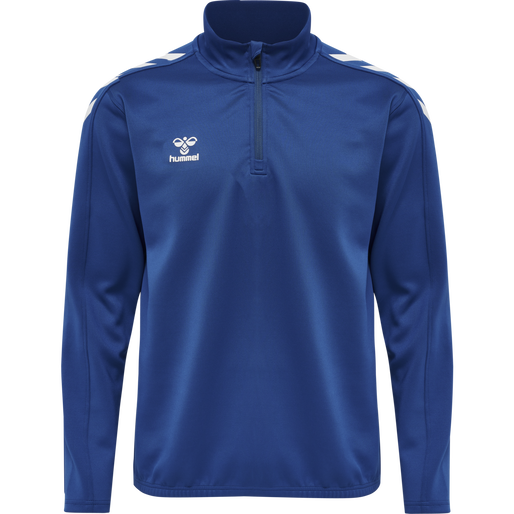 hmlCORE XK HALF ZIP POLY SWEAT, TRUE BLUE, packshot