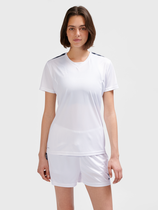 hmlAUTHENTIC PL JERSEY S/S WOMAN, WHITE, model