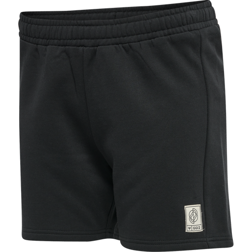 hmlGG12 SWEAT SHORTS WOMAN, BLACK, packshot