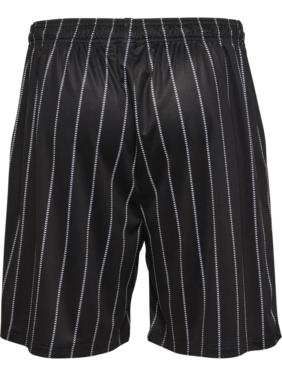 Chevron Pinstripe Shorts, BLACK/WHITE, packshot