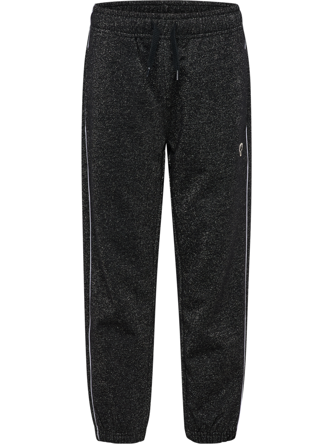hmlJR LOOSE GLITTER SWEATPANT, BLACK, packshot