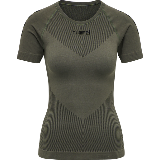 HUMMEL FIRST SEAMLESS JERSEY S/S W, GRAPE LEAF, packshot