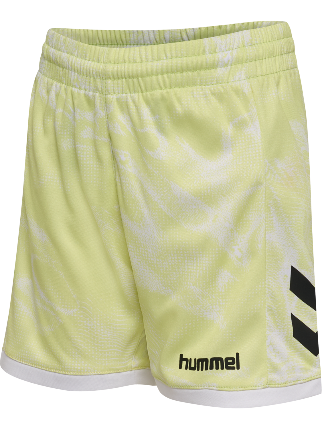hmlBLAZE CLUB26 GRAPHIC SHORTS KIDS, ASIAN PEAR/WHITE, packshot