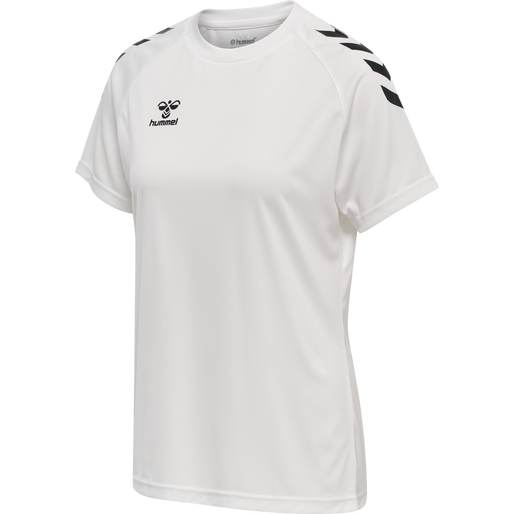 hmlCORE XK CORE POLY TEE  S/S WOMAN, WHITE, packshot
