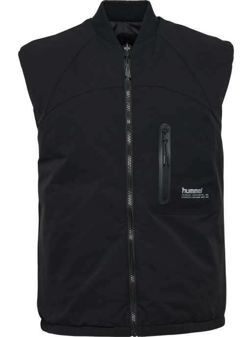 hmlTECH PADDED VEST, BLACK hmlTECH PADDED VEST, BLACK, packshot