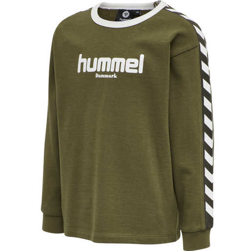 hmlKYOTO SWEATSHIRT, MILITARY OLIVE, packshot