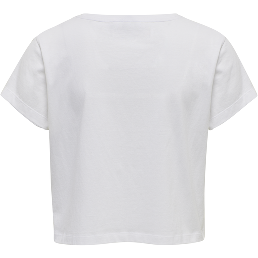 hmlLEGACY WOMAN CROPPED T-SHIRT, WHITE, packshot